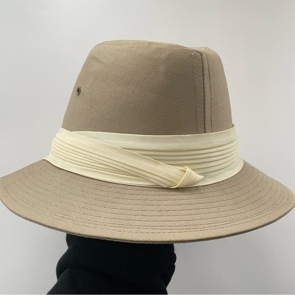 Vintage Lee Fedora Hat Men’s Tan Union Made In USA Size Medium - Picture 2 of 10